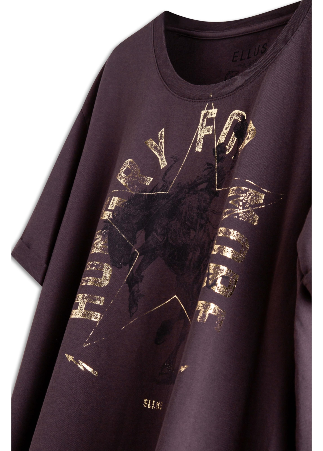 Blusa Ellus Hungry For More Dark Wine