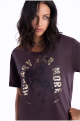 Blusa Ellus Hungry For More Dark Wine
