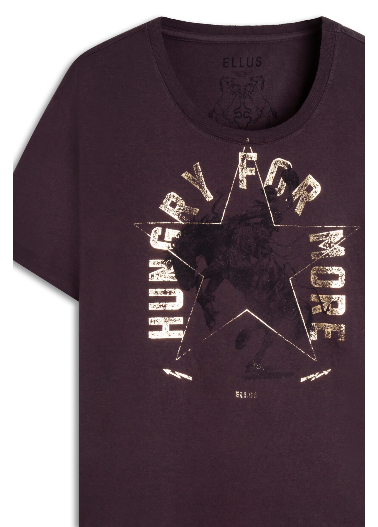 Blusa Ellus Hungry For More Dark Wine