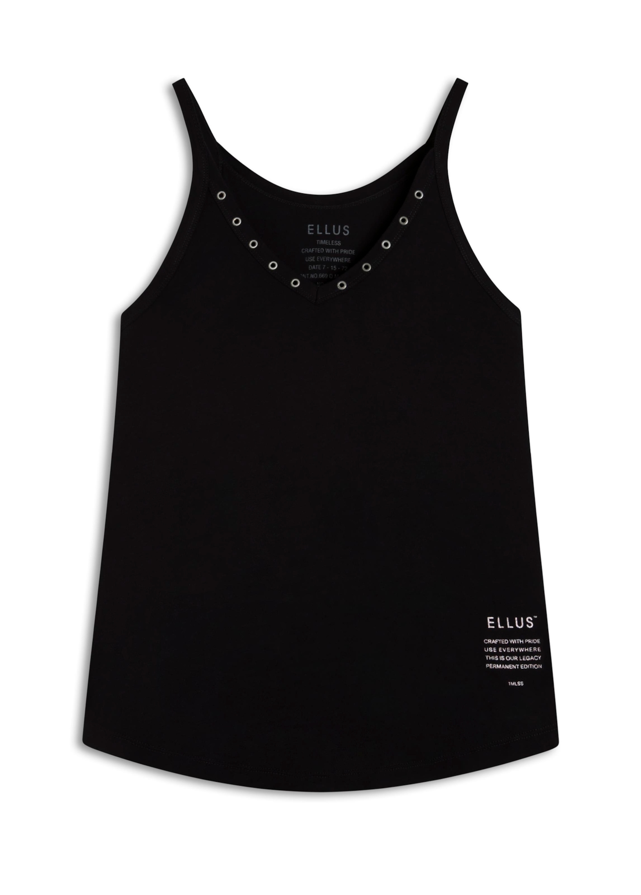 Blusa Ellus Ilhós Viscose Preto