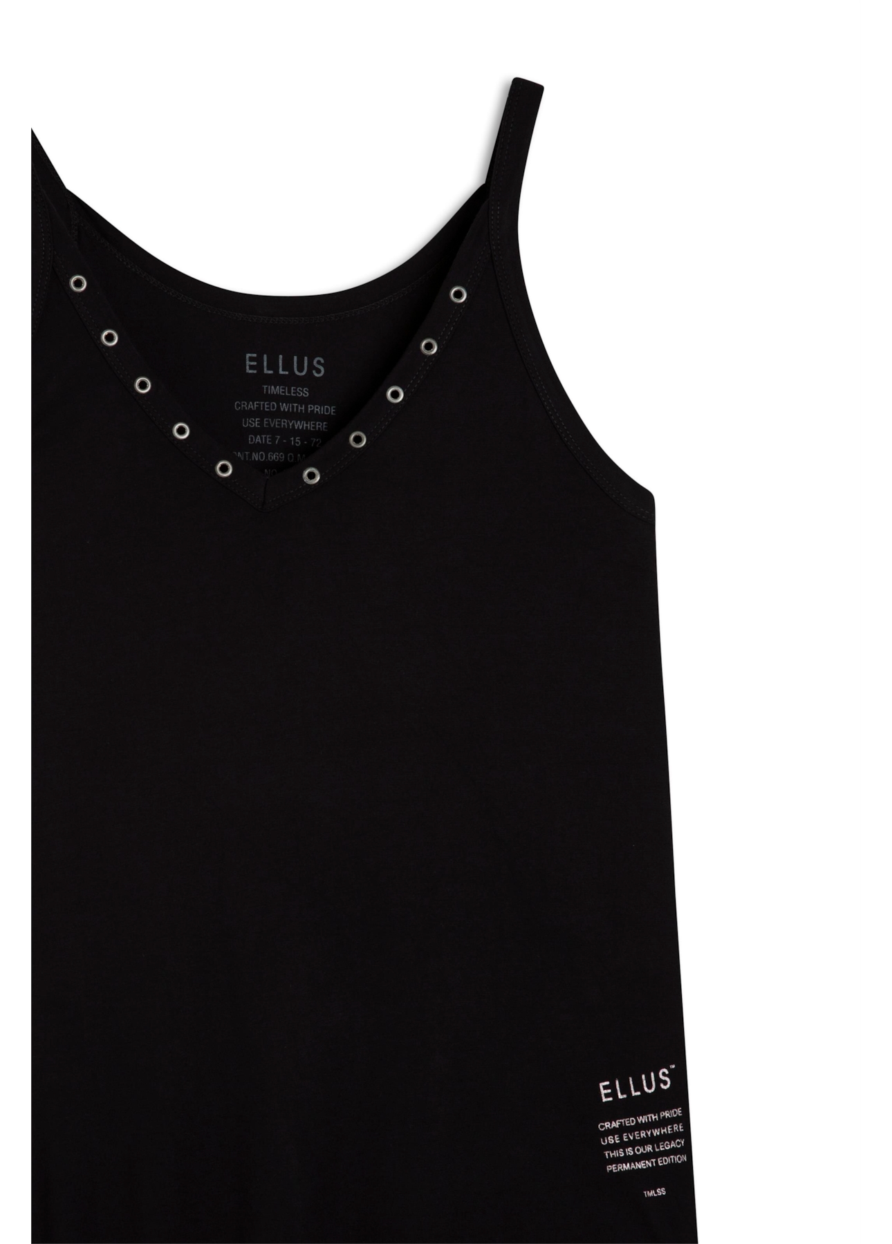 Blusa Ellus Ilhós Viscose Preto