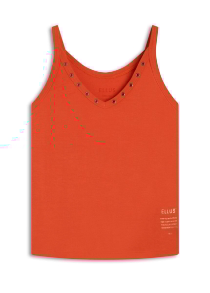 Blusa Ellus Ilhós Viscose  Telha