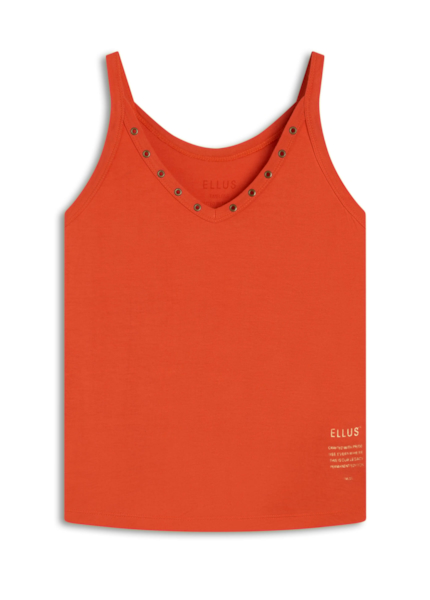 Blusa Ellus Ilhós Viscose  Telha