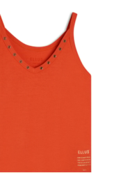 Blusa Ellus Ilhós Viscose  Telha