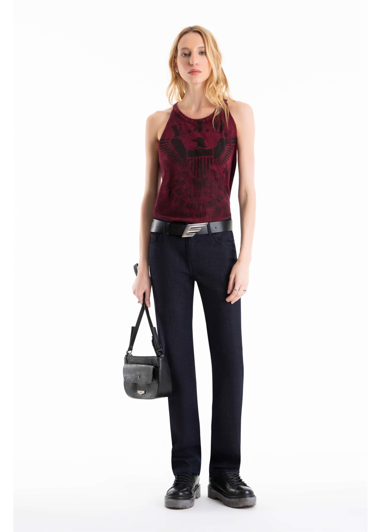 Blusa Ellus Marble Eagle Originals Vermelho