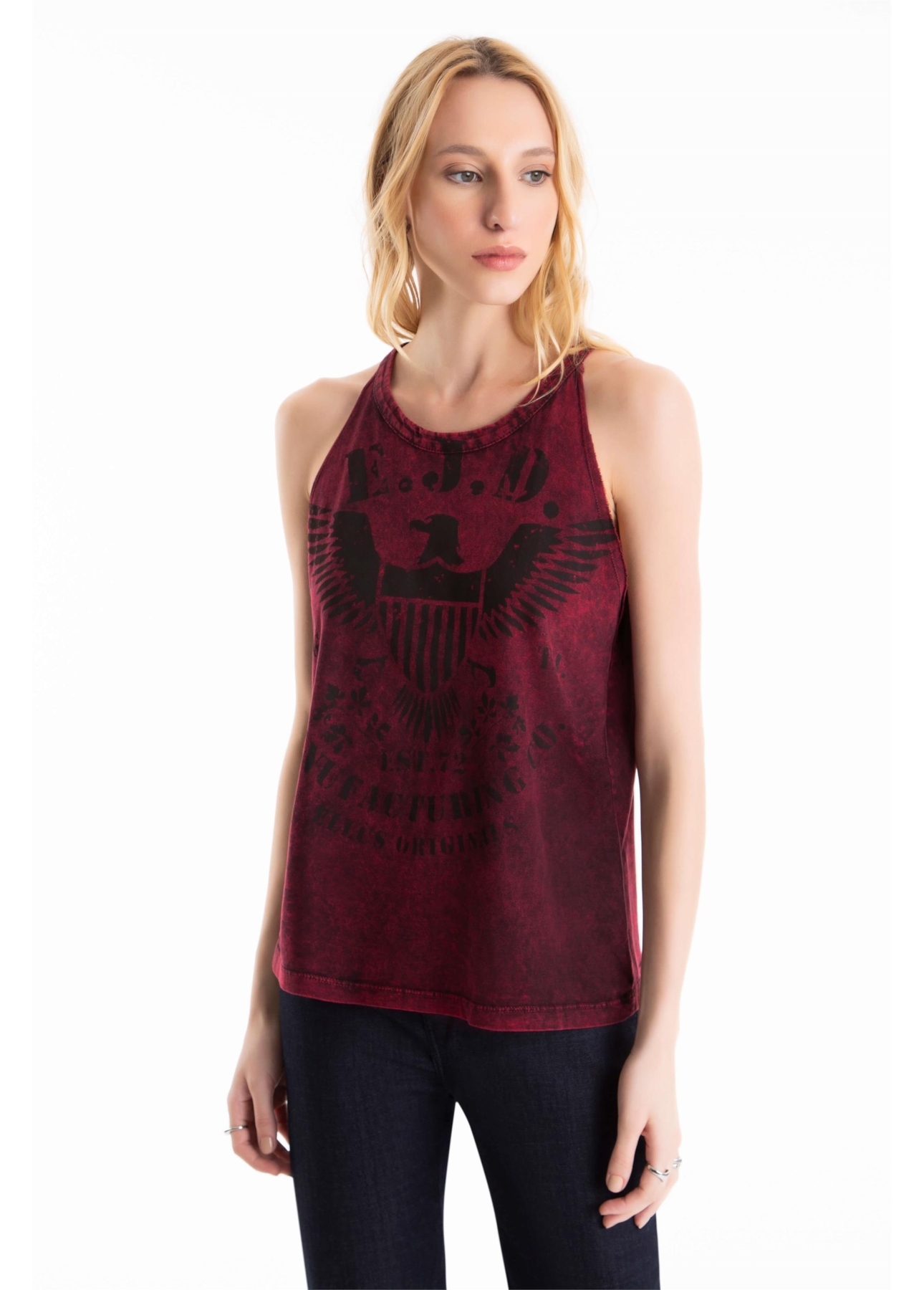Blusa Ellus Marble Eagle Originals Vermelho