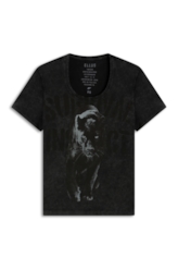 Blusa Ellus Marble Panther Barcelona Preto