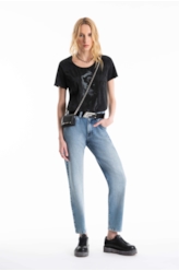 Blusa Ellus Marble Panther Barcelona Preto