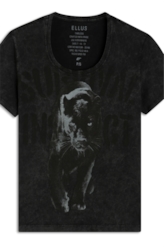 Blusa Ellus Marble Panther Barcelona Preto