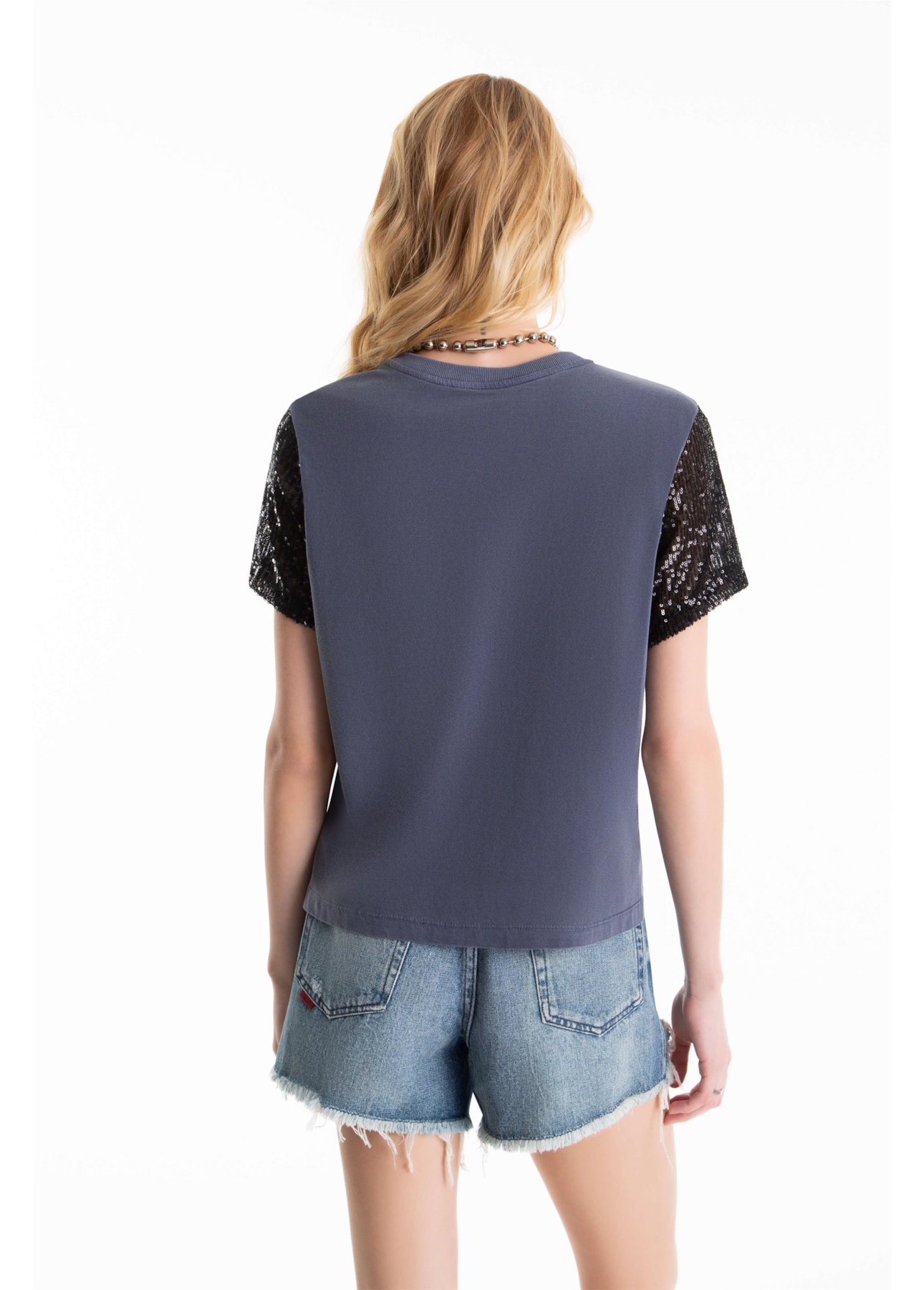 Blusa Ellus Milao Aviator Purple Blue