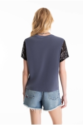Blusa Ellus Milao Aviator Purple Blue
