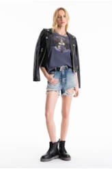 Blusa Ellus Milao Aviator Purple Blue