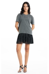 Blusa Ellus Neon Vegas Washed Boxy Preto