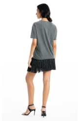 Blusa Ellus Neon Vegas Washed Boxy Preto