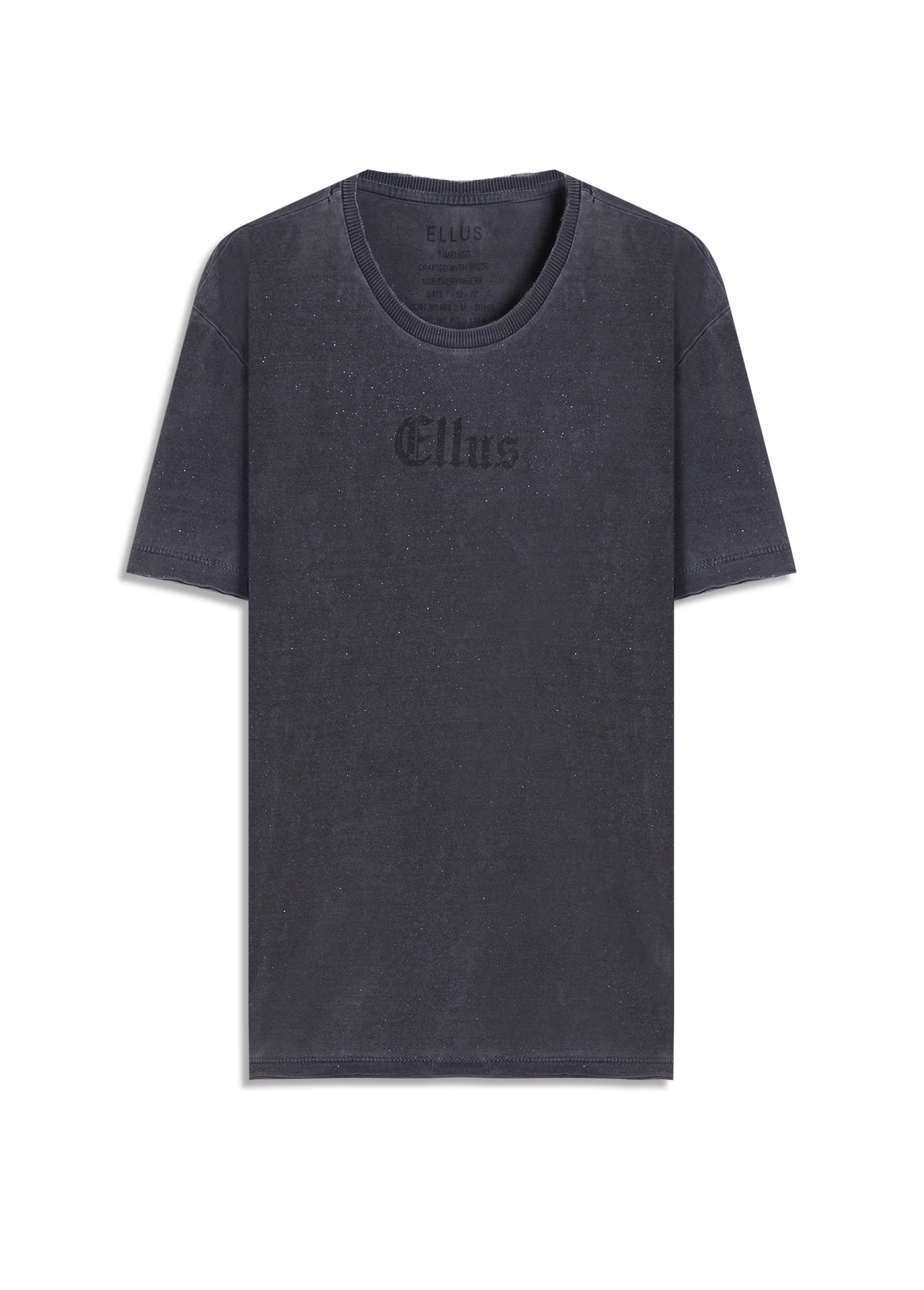 Blusa Ellus Neon Vegas Washed Boxy Preto