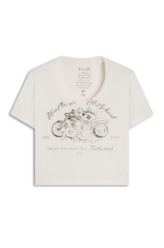 Blusa Ellus Old School Cropped Mc Off White