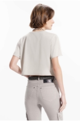 Blusa Ellus Onçafari Eyes Boxy Cropped Husk