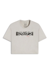 Blusa Ellus Onçafari Eyes Boxy Cropped Husk