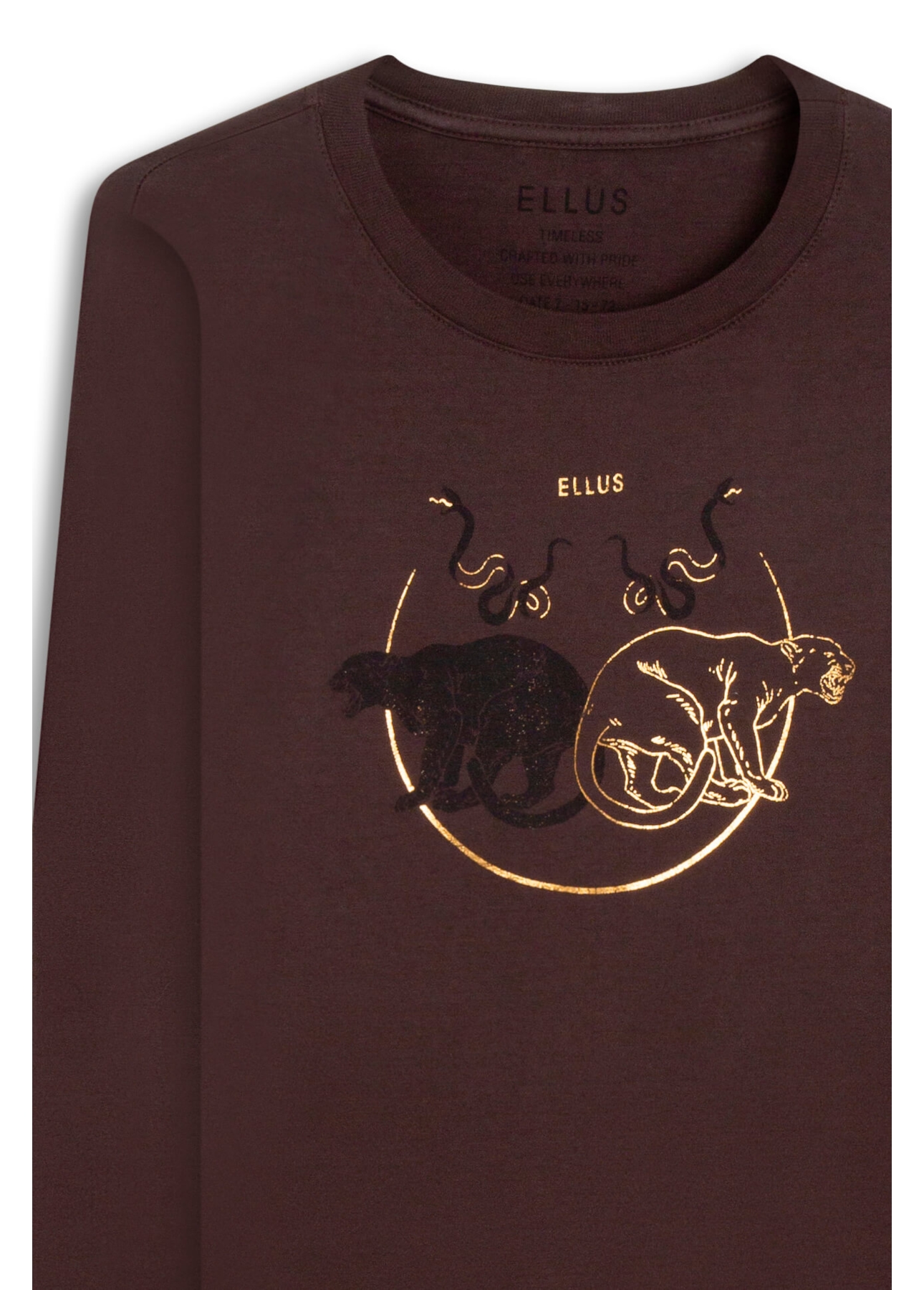 Blusa Ellus Panthers Boxy Dark Wine
