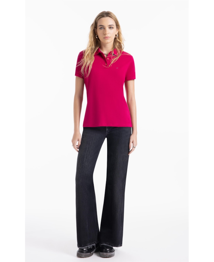 Blusa Ellus Piquet Easa Fucsia