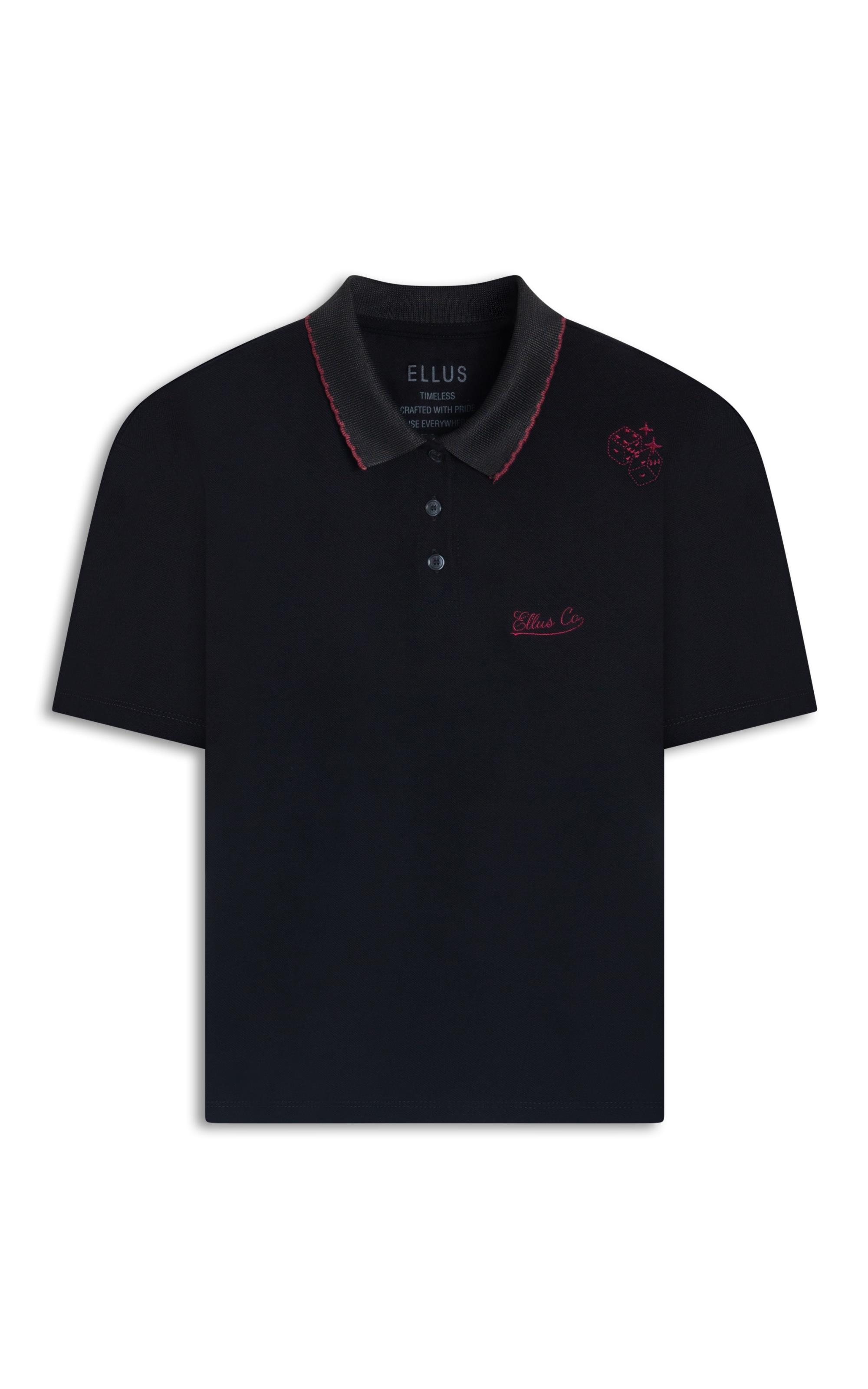 トップス trvo black hole polo Men's 19th Hole Drive Long Sleeve Golf Polo | Black UPF 50+