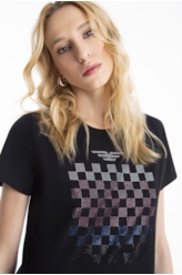 Blusa Ellus Race E-Asa Classic Slim Preto