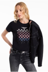 Blusa Ellus Race E-Asa Classic Slim Preto