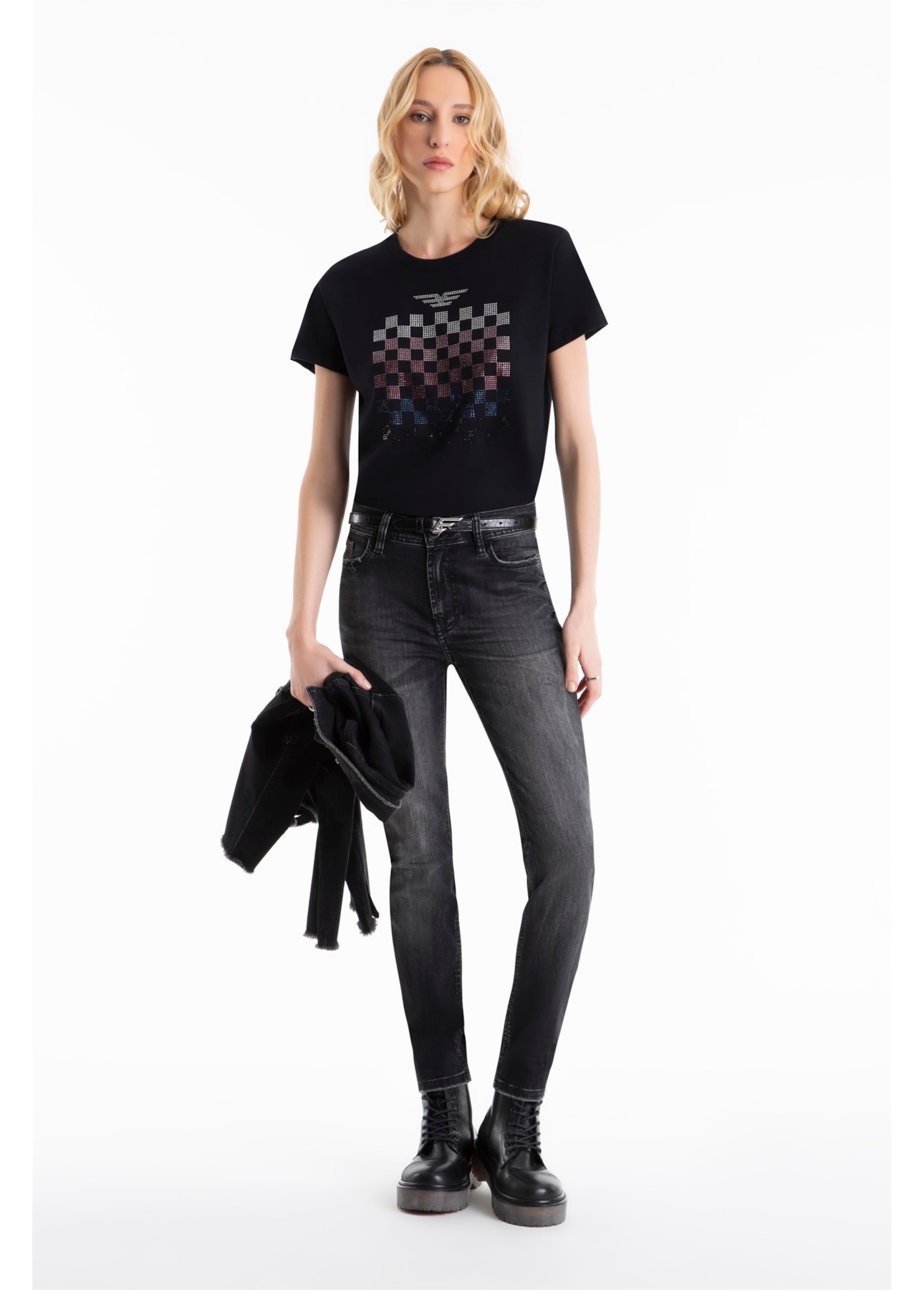 Blusa Ellus Race E-Asa Classic Slim Preto