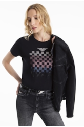 Blusa Ellus Race E-Asa Classic Slim Preto