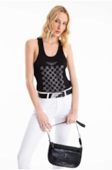 Blusa Ellus Race E-Asa Sleeveless Preto