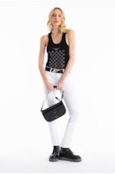 Blusa Ellus Race E-Asa Sleeveless Preto