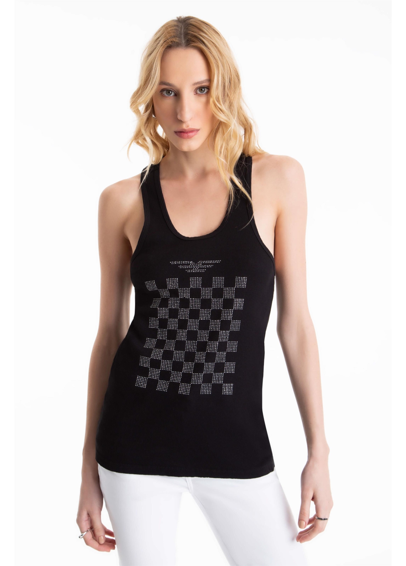 Blusa Ellus Race E-Asa Sleeveless Preto