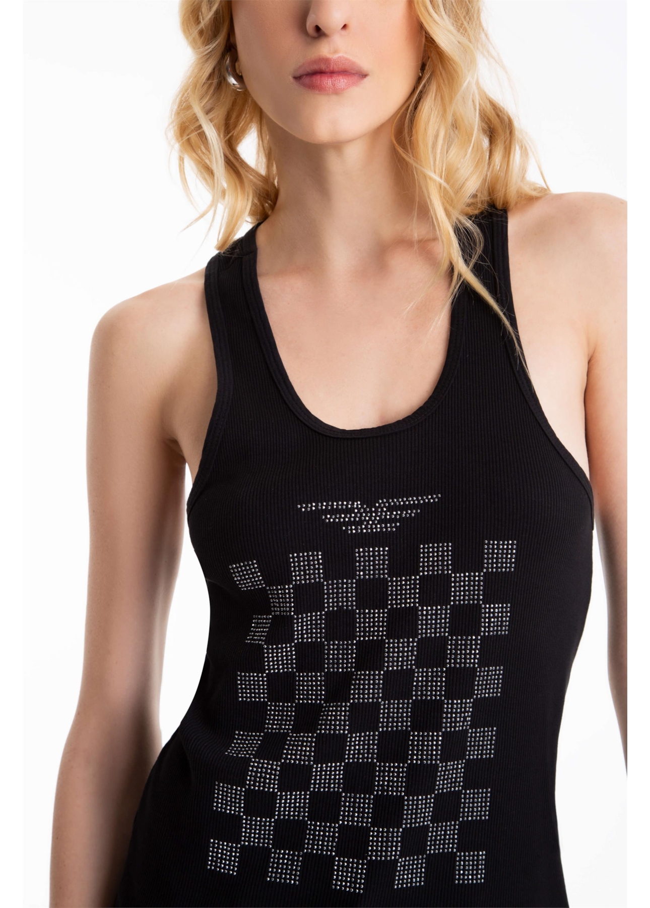 Blusa Ellus Race E-Asa Sleeveless Preto