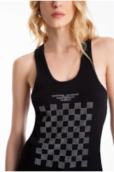 Blusa Ellus Race E-Asa Sleeveless Preto