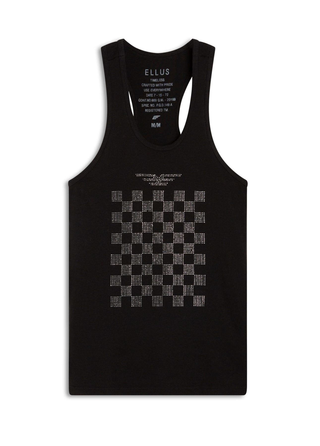 Blusa Ellus Race E-Asa Sleeveless Preto