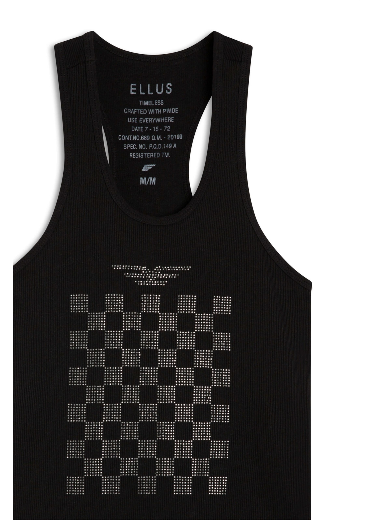 Blusa Ellus Race E-Asa Sleeveless Preto