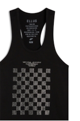 Blusa Ellus Race E-Asa Sleeveless Preto