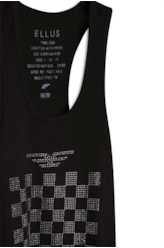 Blusa Ellus Race E-Asa Sleeveless Preto