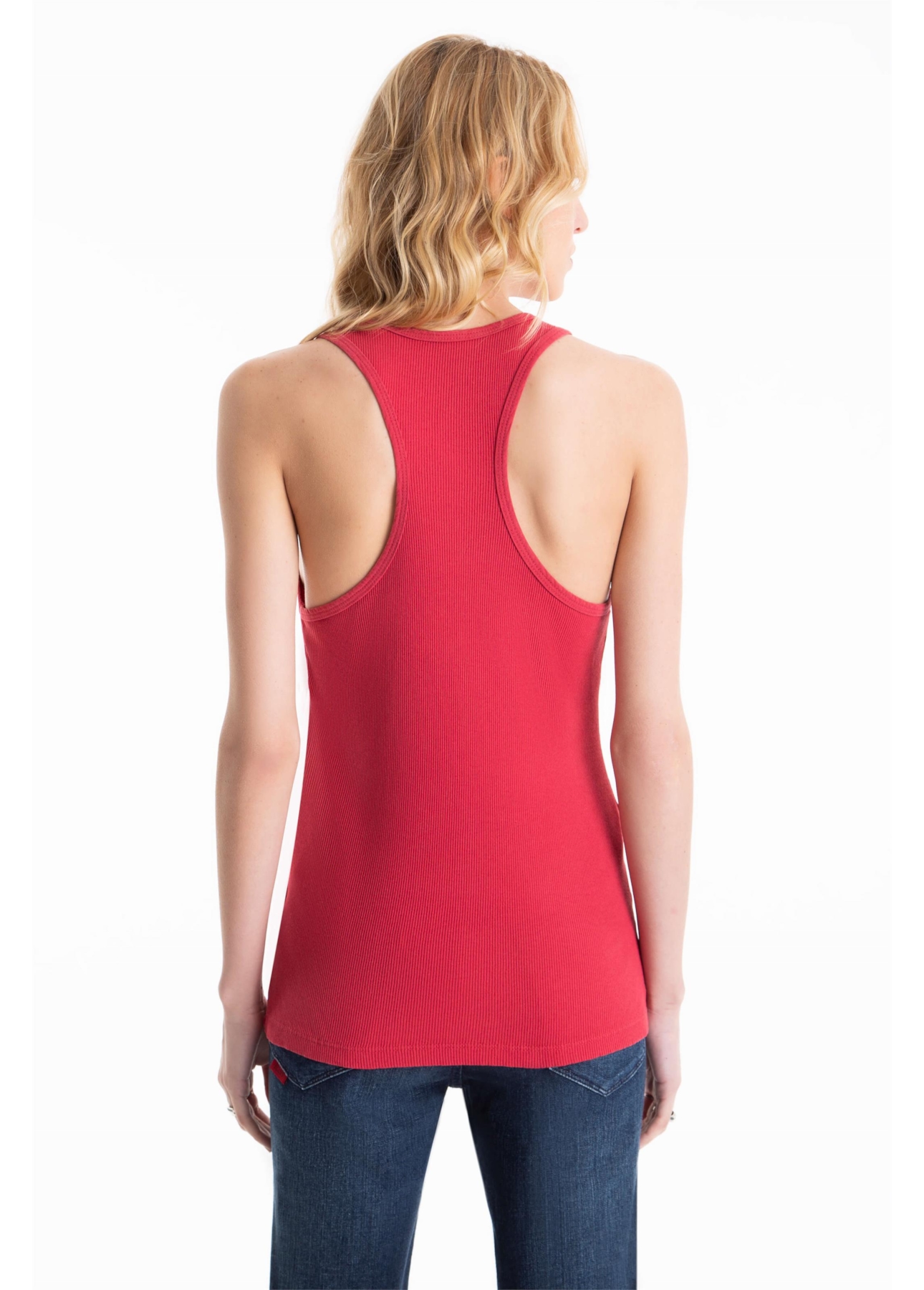 Blusa Ellus Race E-Asa Sleeveless Vermelho
