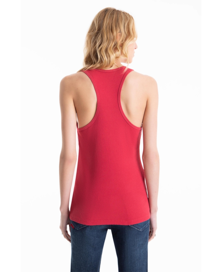Blusa Ellus Race E-Asa Sleeveless Vermelho