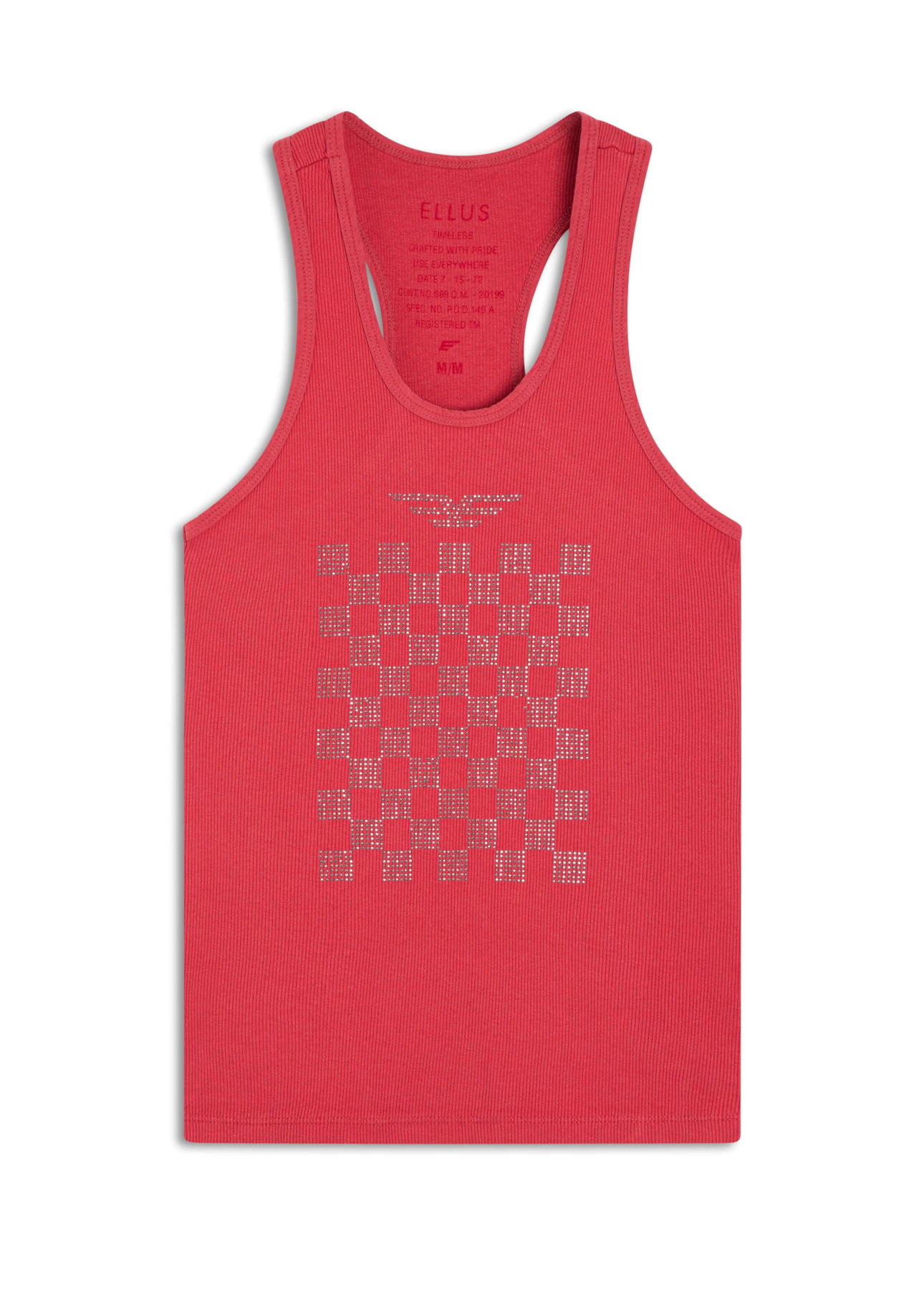 Blusa Ellus Race E-Asa Sleeveless Vermelho
