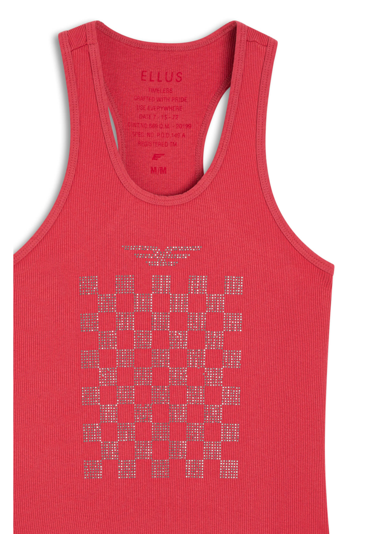 Blusa Ellus Race E-Asa Sleeveless Vermelho