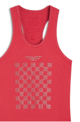Blusa Ellus Race E-Asa Sleeveless Vermelho