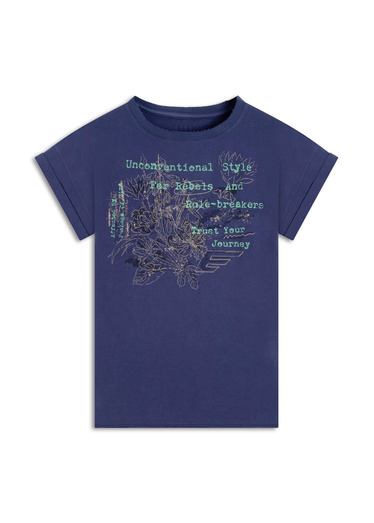 Blusa  Ellus Rebels Fine  Purple Blue