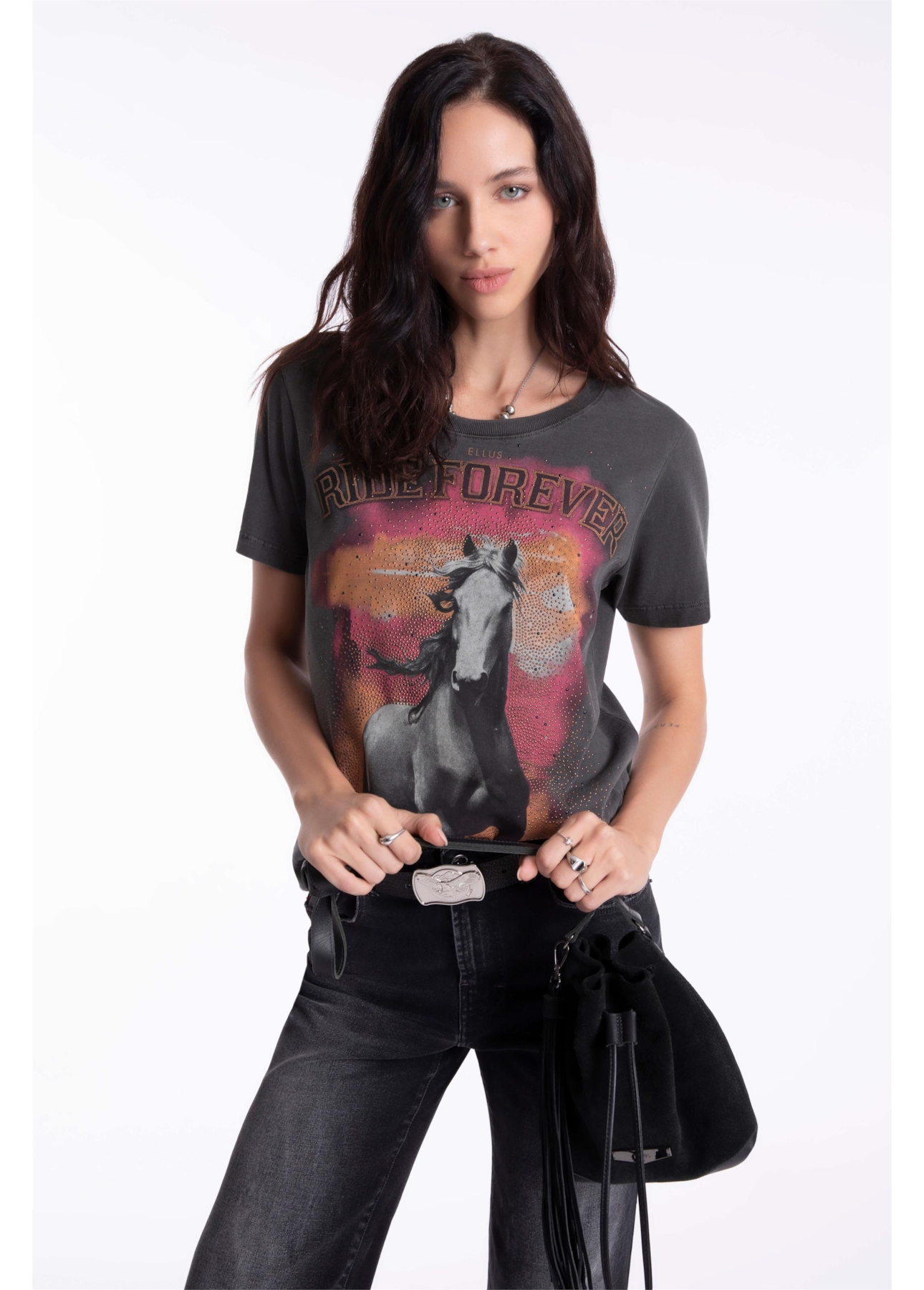 Blusa Ellus Ride Forever Classic Preto