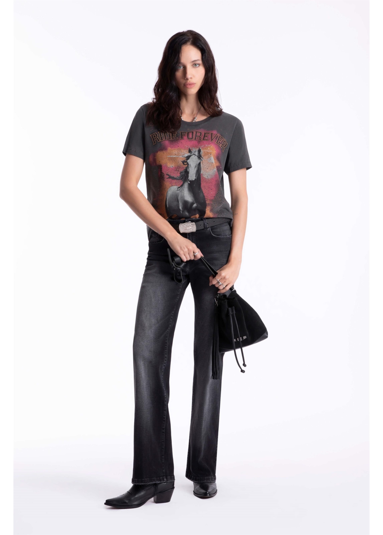 Blusa Ellus Ride Forever Classic Preto