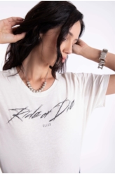 Blusa Ellus Ride Or Die Off White