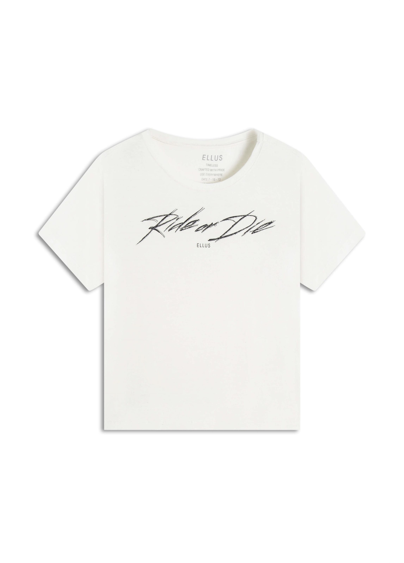 Blusa Ellus Ride Or Die Off White