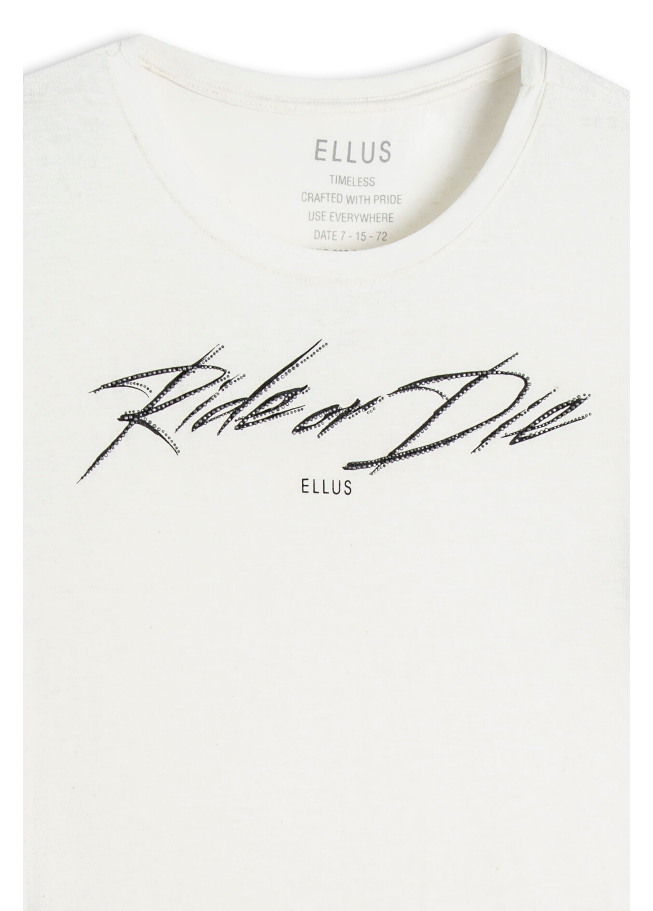 Blusa Ellus Ride Or Die Off White