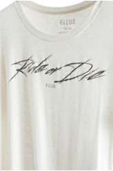 Blusa Ellus Ride Or Die Off White